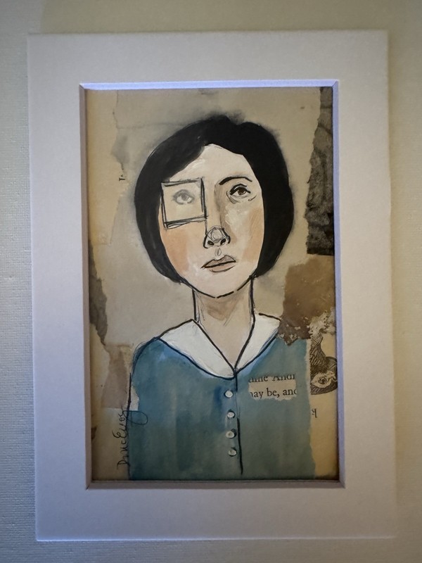 Original Mixed Media Outsider Art painting “Maybe”