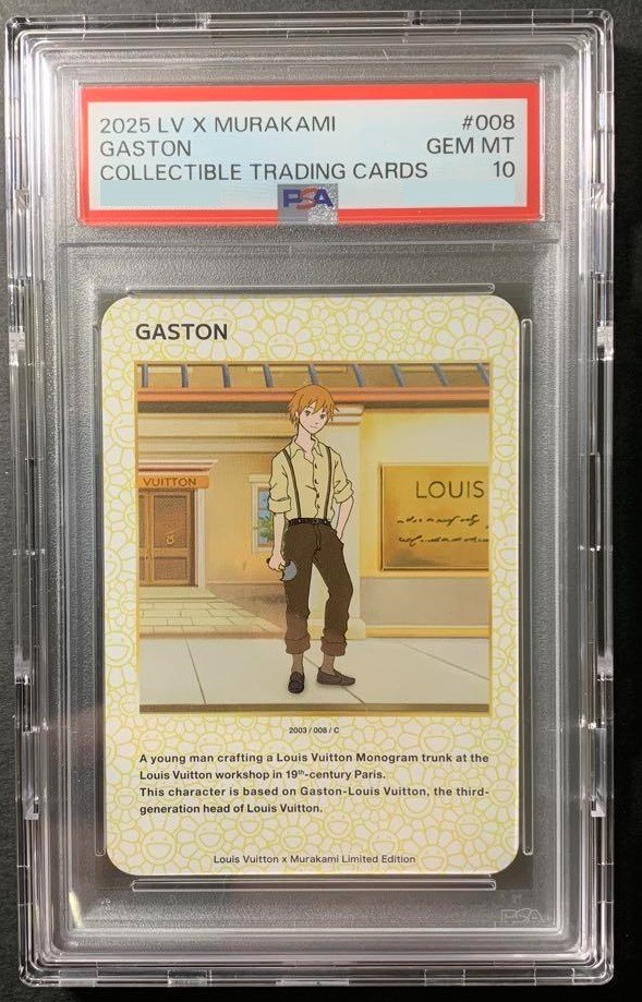 PSA10 Louis Vuitton Takashi Murakami Trading Card 008 GASTON from