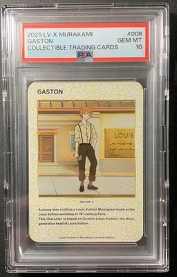 【PSA10】 LOUIS VUITTON x MURAKAMI GASTON PSA10 Louis Vuitton Takashi Murakami Trading Card 008 GASTON from