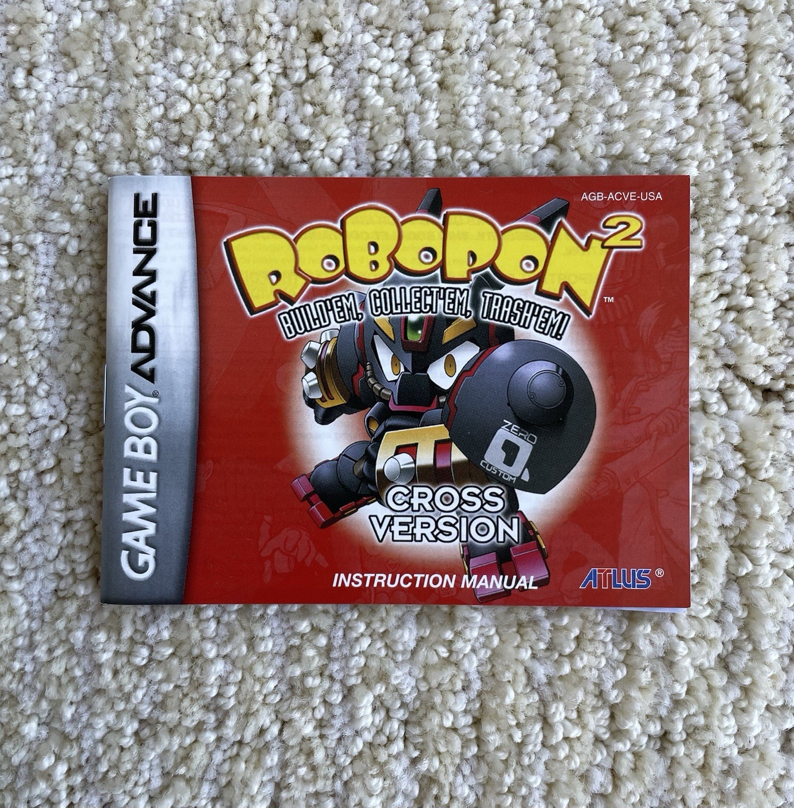 Robopon 2 Cross Version GBA Game Boy Advance Manual Only Atlus 2002 Rare RPG