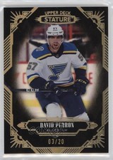 2020-21 Upper Deck Stature Black 3/20 David Perron #68 lk8