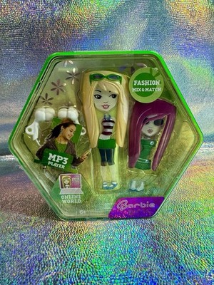 Barbie Girls MP3 Music Player Green 2007 Mix Match Fashion NIB