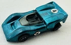 Vintage 1968 Hot Wheels Redline McLaren M6A Light Blue w/Button