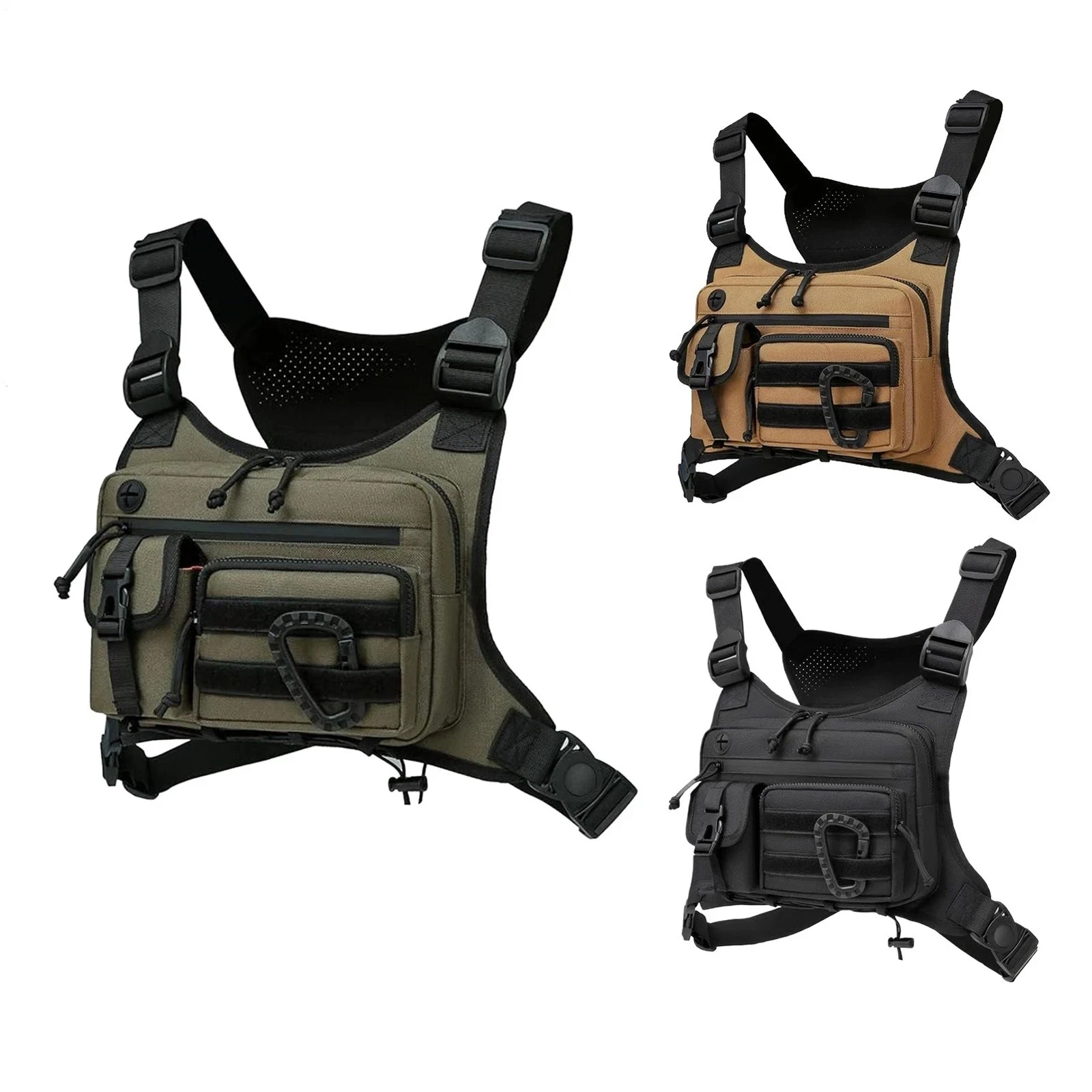 Sport Running Combat Chest Rig Bag Front Pouch Recon Kit Pack Protective Vest
Opens in a new window
