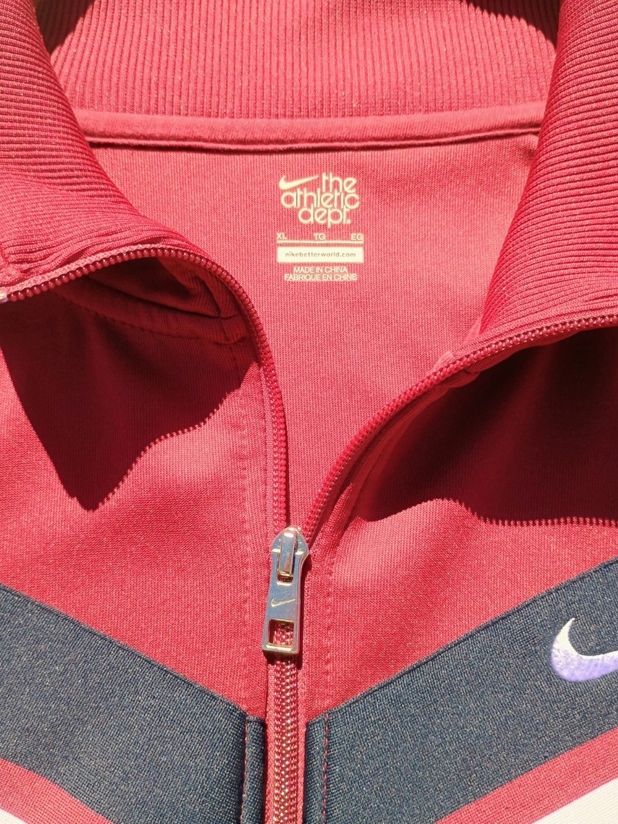 Nike Full Zip Men's Striker Track Y2K Jacket Size XL Red White Black Athletic View 4