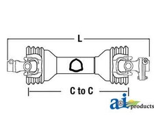 Driveline Cs53518 Fits Bush Hog Th48 Th60 Th72
