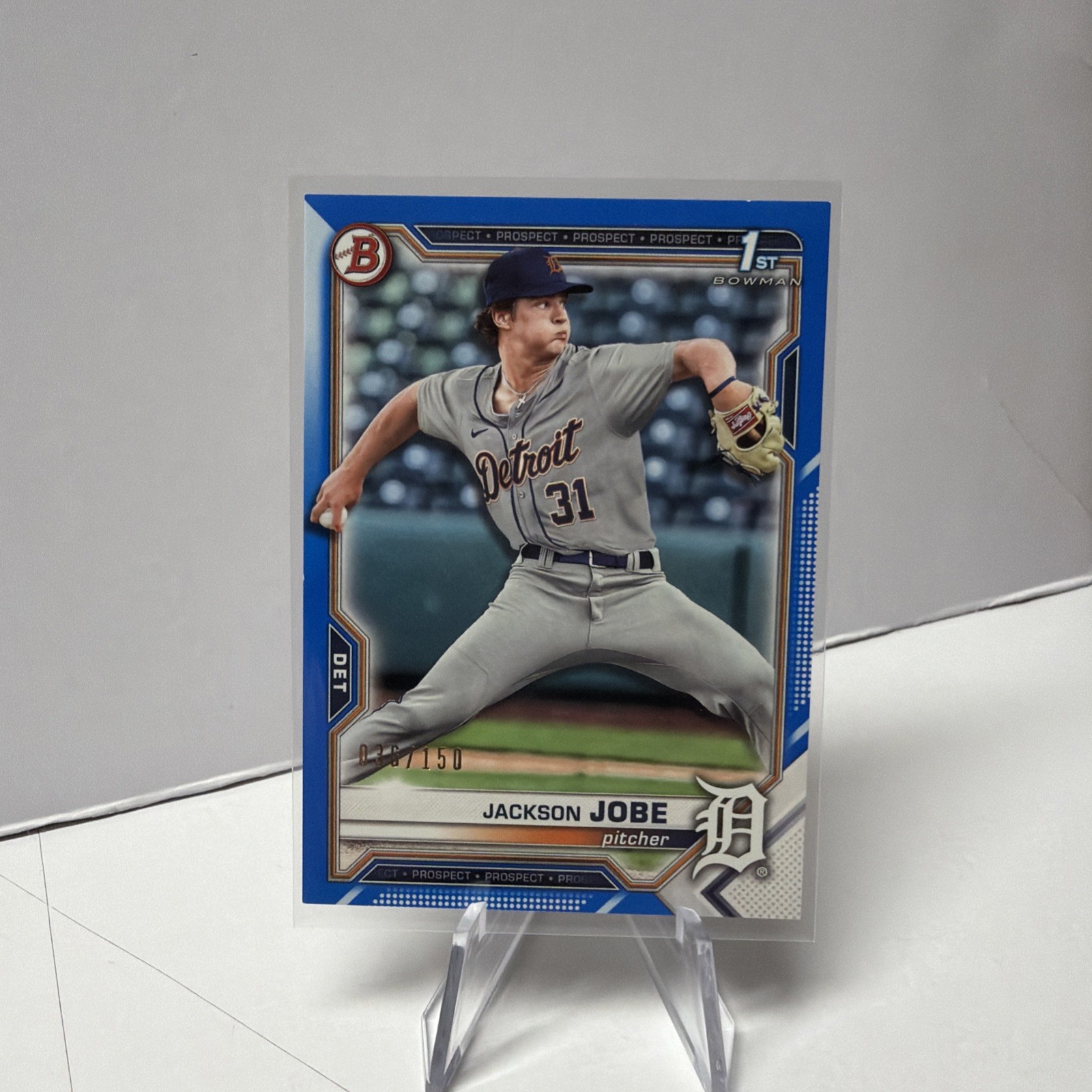 2021 Bowman Draft - Jackson Jobe #BD-69 Blue /150 (RC)