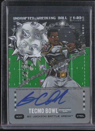 2026 Bo Jackson Battle Arena Tecmo Bowl Undrafted Wrecking Ball Gary Clark Auto