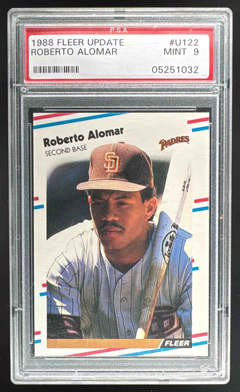 EL.151 Roberto Alomar 1988 Fleer Update #U-122 Rookie RC PSA 9