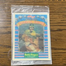 Kellogg's Baseball Greats Rollie Fingers A's & Willie Mays Giants Card Lot