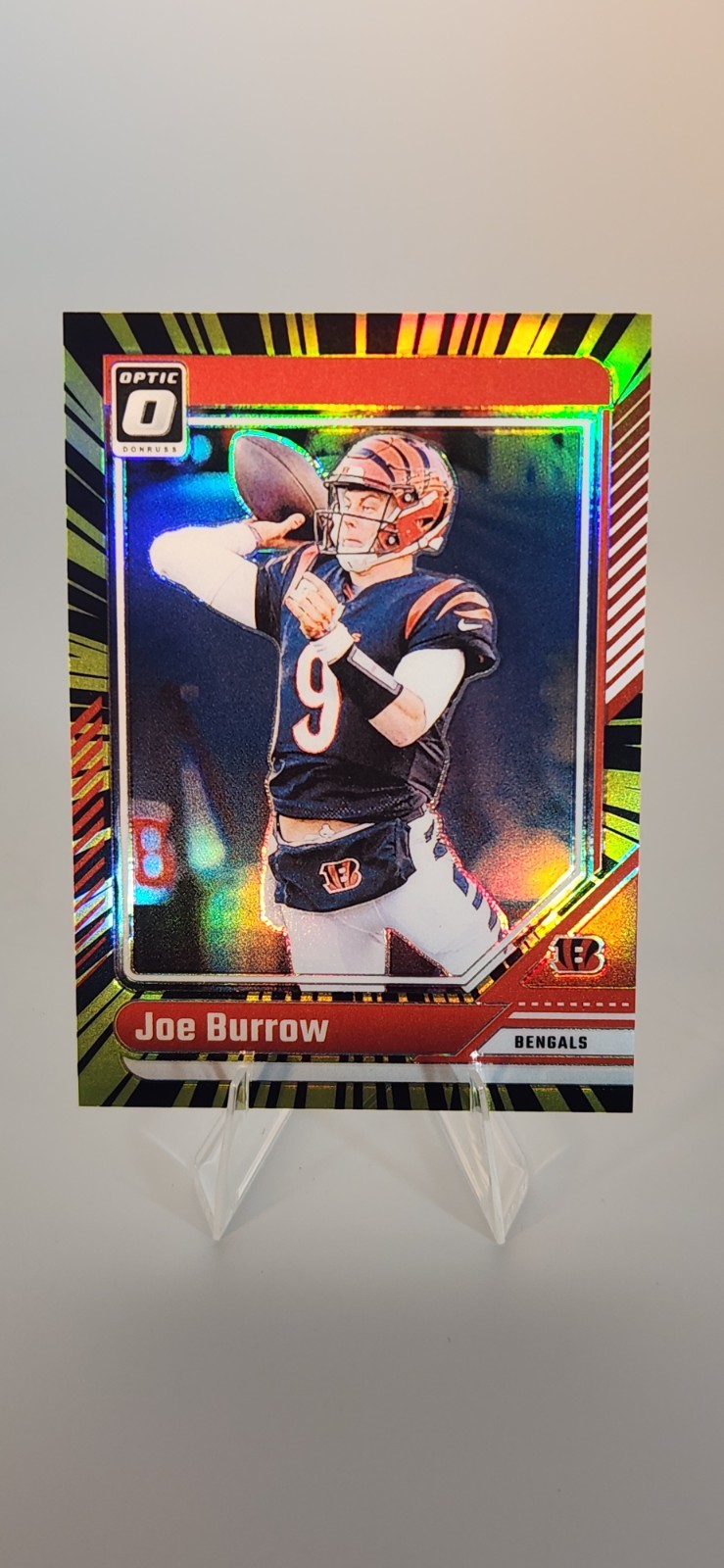 2024 Panini Donruss Optic - Joe Burrow #38 Electricity Prizm #/75 Bengals