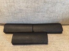 Lot Of 3 Prada Hard Eyeglass Sunglasses Case-Flawed but Functional-Black