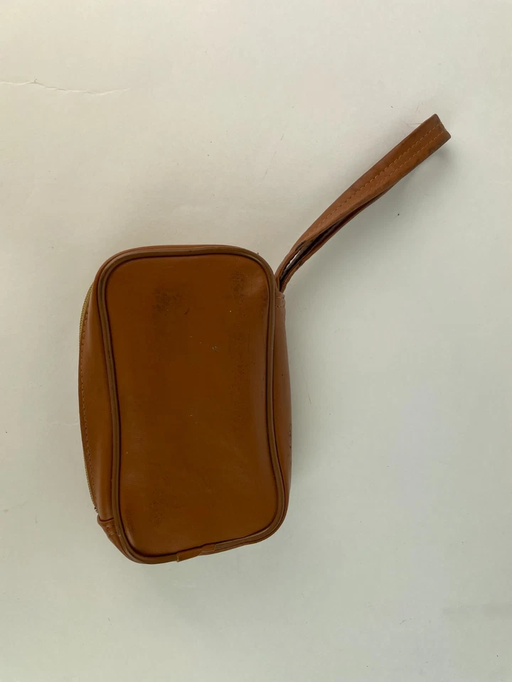 BOLSO PULSERA VINTAGE AÑOS 80 HONG KONG MANCHADO cremallera acolchada 6" x 3,5" x 1,5" Foto 2 de 4