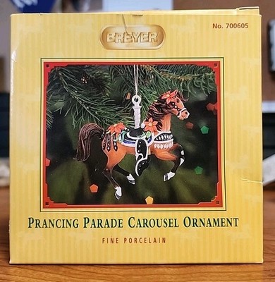 Breyer  2005 Prancing Parade Porcelain Carousel Horse Ornament  #700605 (B)