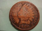 1900 Indian Head Penny IHP worn album filler - actual coin in photo