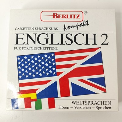 Englisch 2 für Fortgeschrittene Cassetten-Sprachkurs Berlitz Kompakt Vintage