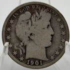 1901 50C Barber Half Dollar G #0047