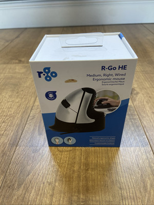 R-Go HE Mouse Ergonomische Maus, Rechtshänder, kabelgebunden