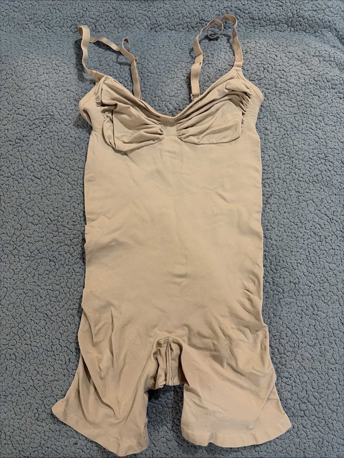 Skims Seamless Sculpt Mid Thigh Bodysuit Size 2X Beige