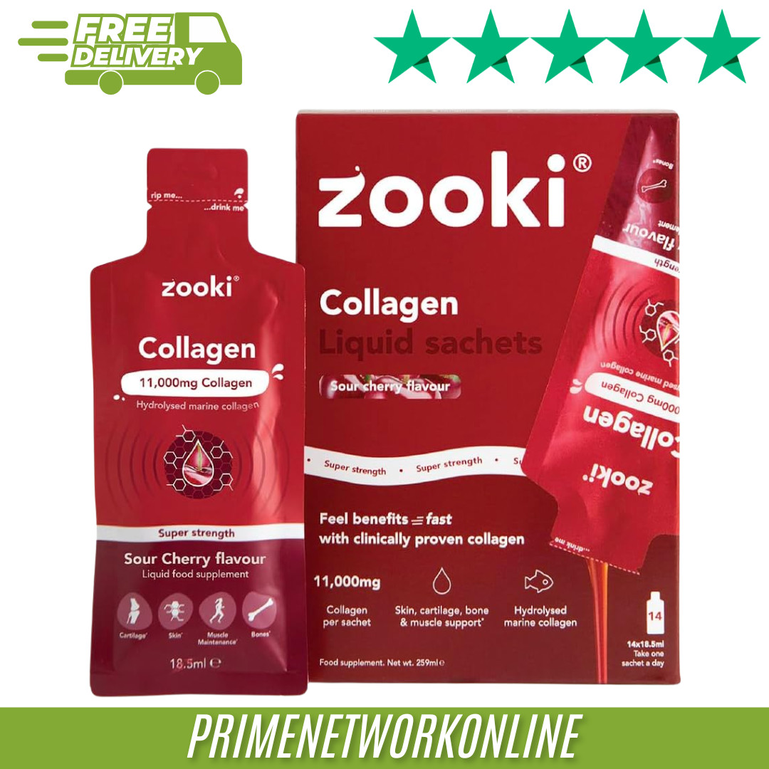 Zooki Super Strength Liquid Marine Collagen 11000mg 14 Sachets