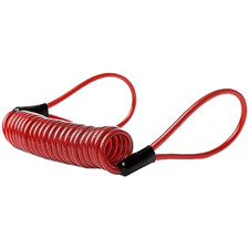 Motorcycle Helmet Locking Cable Red Steel Wire Rope for Scooter Anti Theft Gear