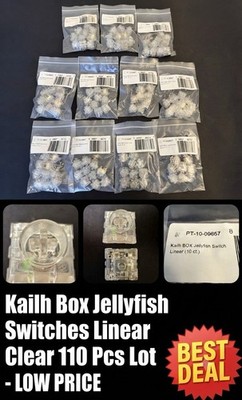 Kailh Box Jellyfish Mechanical Keyboard Switches Linear Clear 110 Pcs Lot 