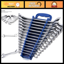 14-piece Angle Head Wrench Set Chrome Vanadium Steel Standard Sizes Rack 14-piece Angle Head Wrench Set Chrome Vanadium Steel Standard Sizes Rack