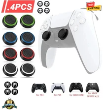 4Pcs Silicone Thumb Grips Cover for PS5 PS4 Xbox One Series X S Controller