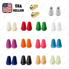 Set of 2 Pickup Selector Switch Tip Cap Knob For Strat Tele Style Multi Color