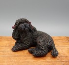 Vintage OOAK Hand Painted Poodle Dog Artisan Dollhouse Miniature 1:12 — photo 3