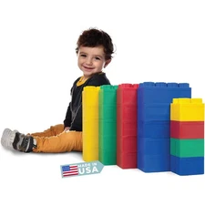 Large Building Blocks, 24pc Indoor Outdoor Jumbo Set Ages 4-8