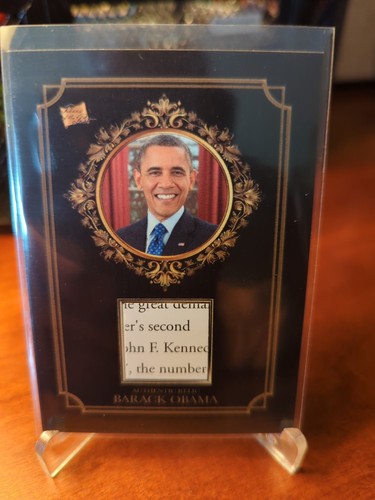2024 Pieces of the Past Serie 1 Barack Obama Authentic Black Relic SINGLE-11