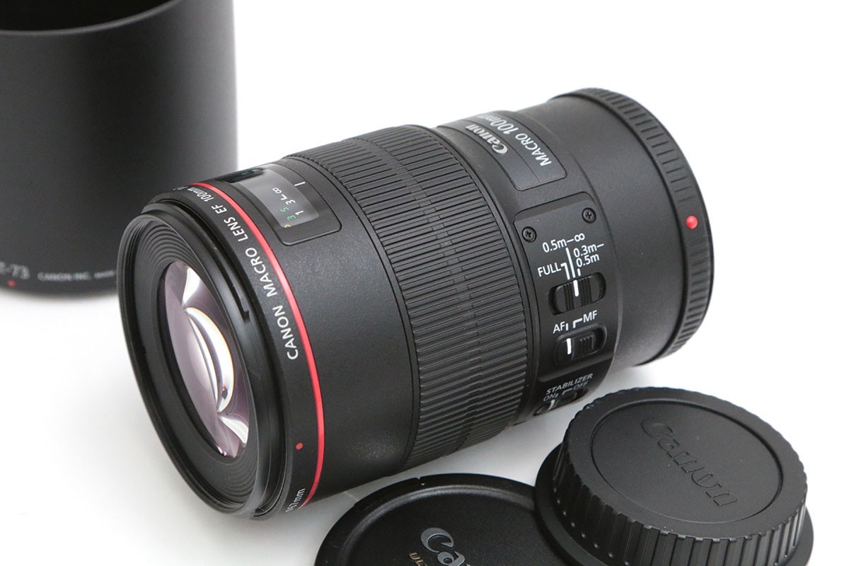 Exc++】 Canon EF100mm F2.8L Macro IS USM DSLR Lens From JP B5358