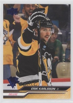 2023-24 Upper Deck Extended Series Deluxe 141/250 Erik Karlsson #604 b8c