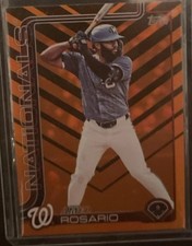 2025 Topps Update Series - Amed Rosario #US322 Holiday Orange & Black Foil