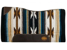 Klassy Cowgirl 28" x 30" Aztec Wool Top Memory Felt Saddle Pad