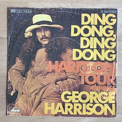 Vinyl 7'' Single:  George Harrison    Ding Dong, Ding Dong   (EX/G+)