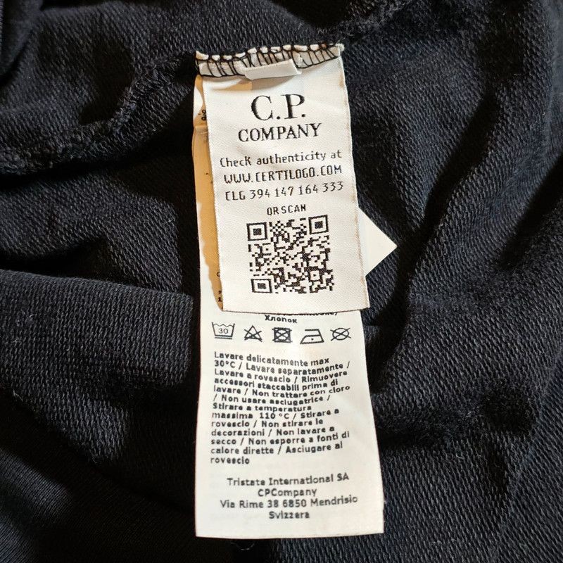 C.P. Company Long Sleeve T-Shirt Black Authentic Medium image 5