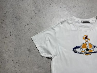 Vivienne Westwood Anglomania Big Logo White Size XL | eBay