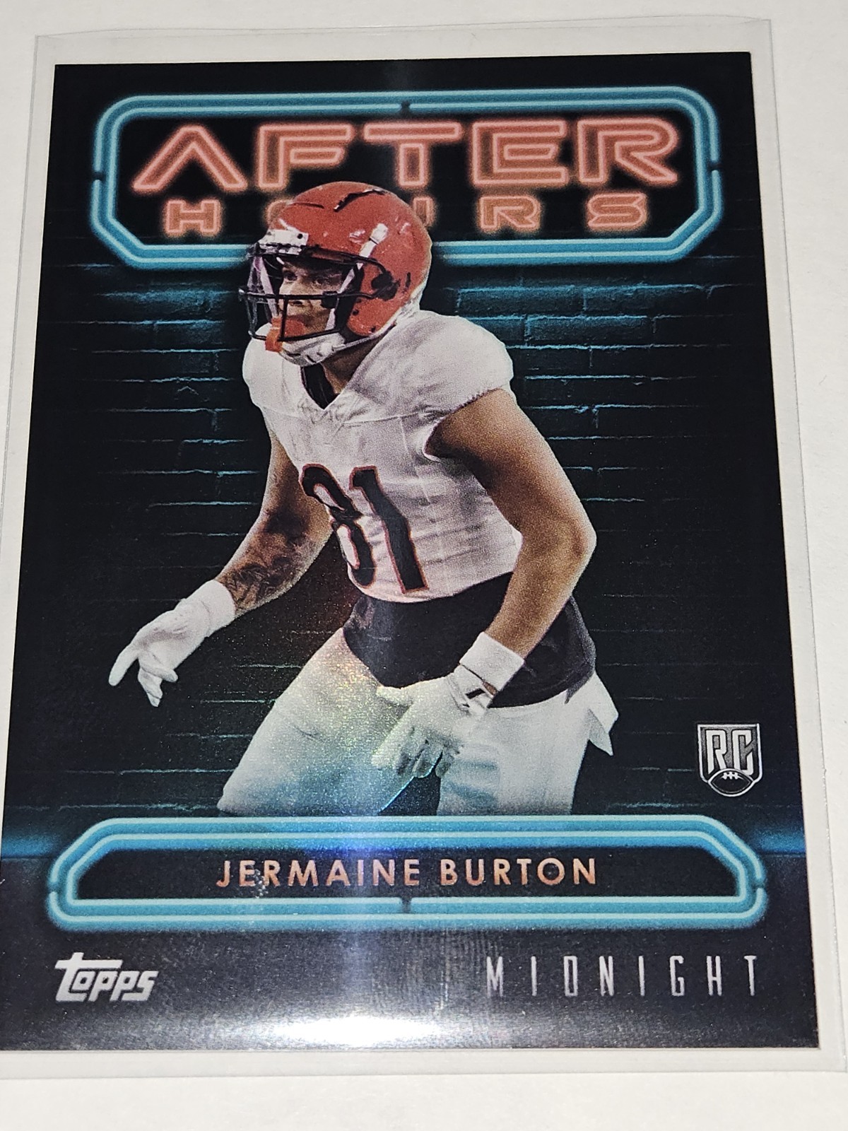 Jermaine Burton Topps Midnight After Hours #AH23 Base
