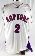 2003-04 Toronto Raptors Jannero Pargo #2 Game Used White Jersey 52 341