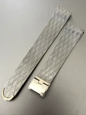 Hadley Watch Bracelet Band 18mm Textured Silver Tone Mesh Milanese Round Lug USA