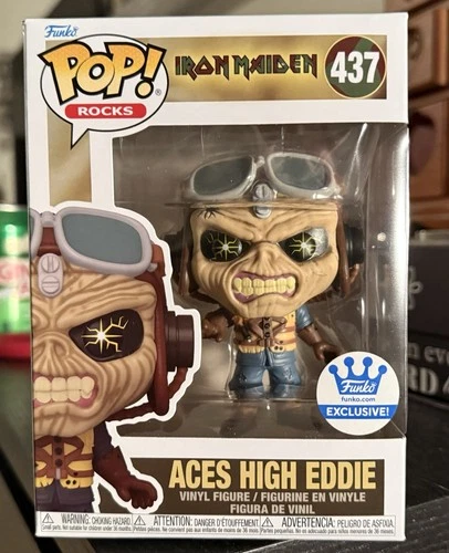 Funko Pop Rocks: ACES HIGH EDDIE #437 Iron Maiden Funko Shop Exclusive