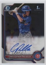 2022 Bowman Draft Chrome Pick Christopher Paciolla #CDA-CPA Auto 1bi0