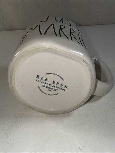 Rae Dunn Just Married Artisan Collection By Magenta Coffee Mug Tea Cup - Picture 6 of 6