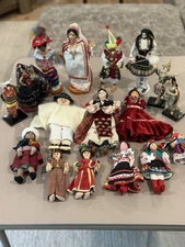 Huge Lot Vintage International Dolls Rare Indigenous Native Asian European Rare