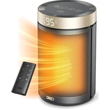 Portable Space Heater Electric Indoor 1500W Thermostat Remote Safety