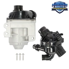 Electric Water Pump and Thermostat Kit Fit For BMW 3.0L L6 135i 335i 535i X5 X6