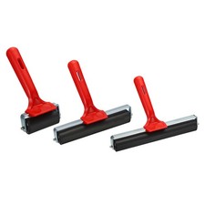 3pcs 2.4" 6" 8" Rubber Roller Brayer Rolling Tool for Printing Printmaking Black