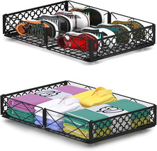 under Bed Storage with Wheels, 2 Pack Rolling under Bed Storage Containers Folda